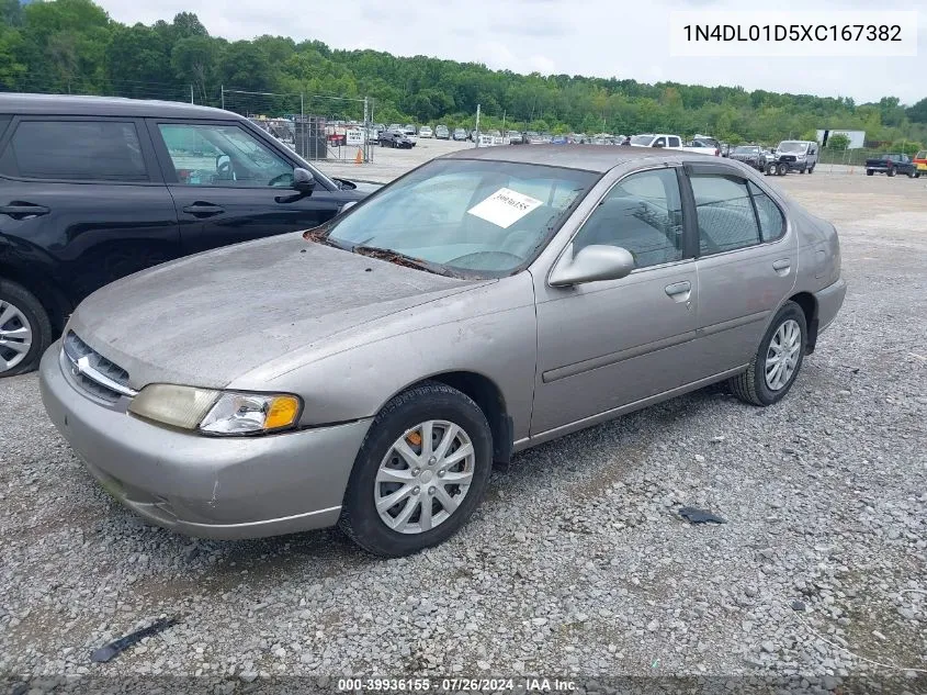 1999 Nissan Altima Gle/Gxe/Se/Se-L/Xe VIN: 1N4DL01D5XC167382 Lot: 39936155