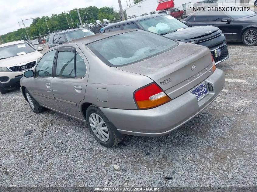 1999 Nissan Altima Gle/Gxe/Se/Se-L/Xe VIN: 1N4DL01D5XC167382 Lot: 39936155