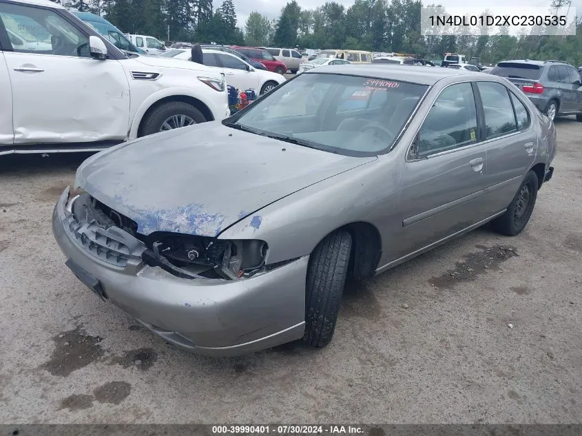 1999 Nissan Altima Gle/Gxe/Se/Se-L/Xe VIN: 1N4DL01D2XC230535 Lot: 39990401