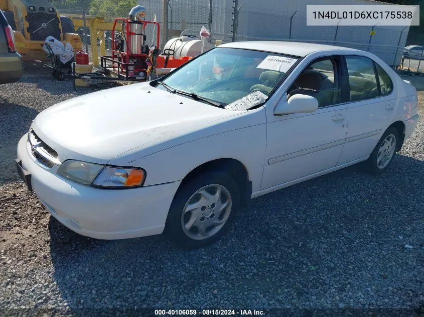 1999 Nissan Altima Gle/Gxe/Se/Se-L/Xe VIN: 1N4DL01D6XC175538 Lot: 40106059