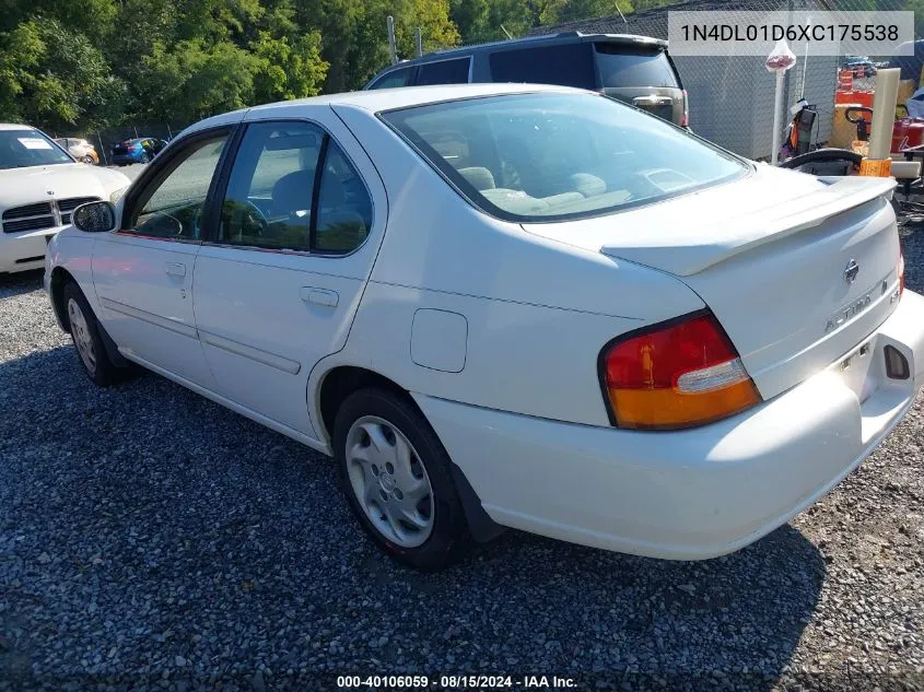 1999 Nissan Altima Gle/Gxe/Se/Se-L/Xe VIN: 1N4DL01D6XC175538 Lot: 40106059