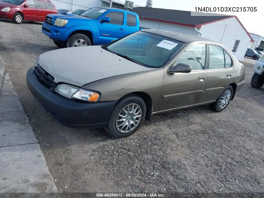 1N4DL01D3XC215705 1999 Nissan Altima Xe/Gxe/Se/Gle