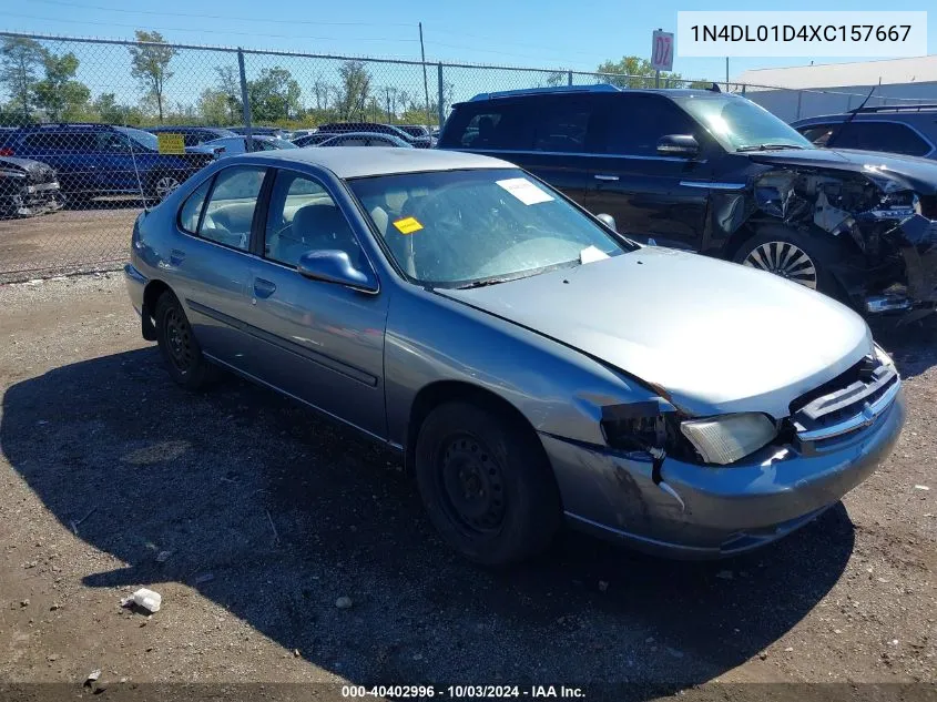 1999 Nissan Altima Gle/Gxe/Se/Se-L/Xe VIN: 1N4DL01D4XC157667 Lot: 40402996