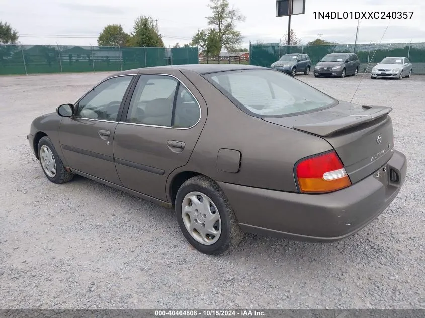 1N4DL01DXXC240357 1999 Nissan Altima Gle/Gxe/Se/Se-L/Xe