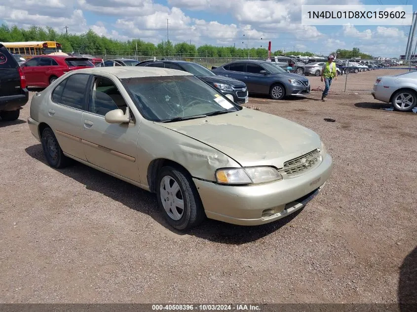 1999 Nissan Altima Gle/Gxe/Se/Se-L/Xe VIN: 1N4DL01D8XC159602 Lot: 40508396