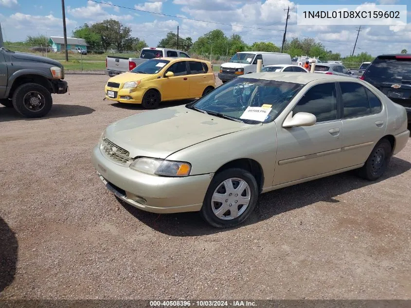 1999 Nissan Altima Gle/Gxe/Se/Se-L/Xe VIN: 1N4DL01D8XC159602 Lot: 40508396