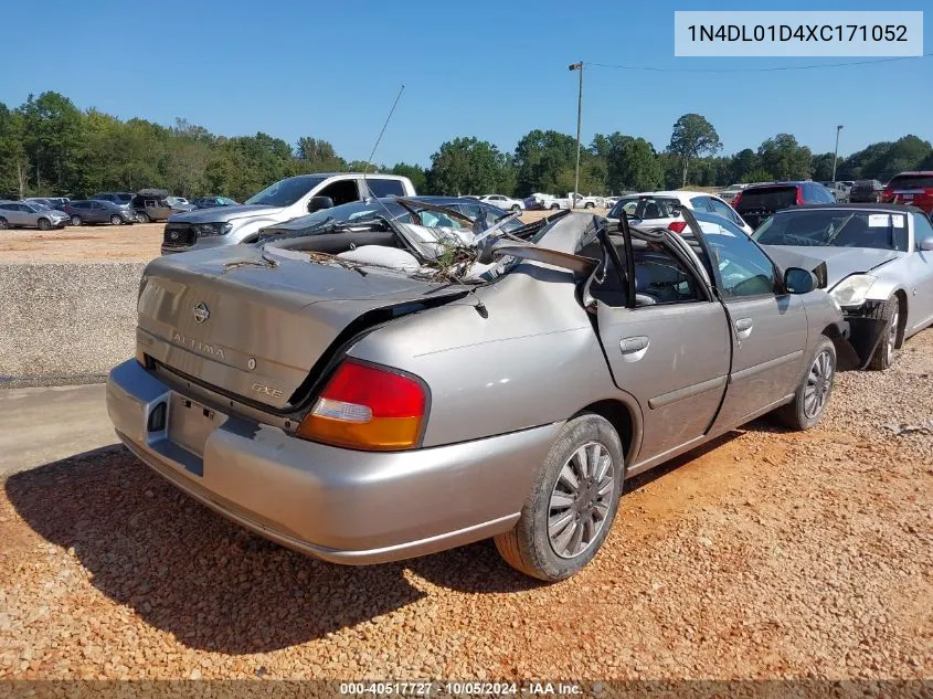 1999 Nissan Altima Xe/Gxe/Se/Gle VIN: 1N4DL01D4XC171052 Lot: 40517727