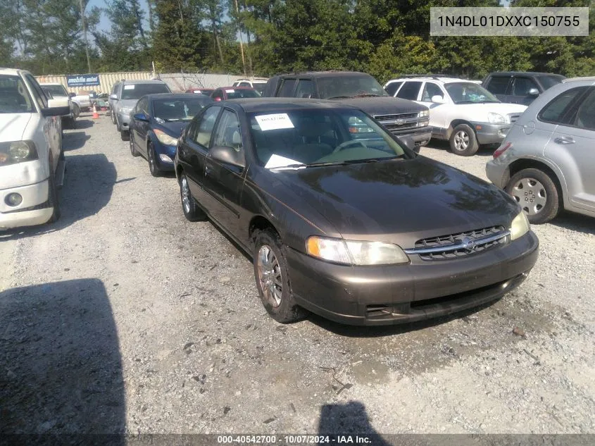 1999 Nissan Altima Gle/Gxe/Se/Se-L/Xe VIN: 1N4DL01DXXC150755 Lot: 40542700