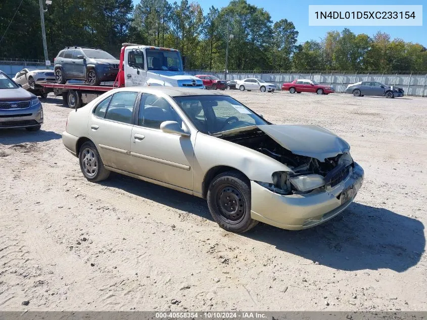 1999 Nissan Altima Gle/Gxe/Se/Se-L/Xe VIN: 1N4DL01D5XC233154 Lot: 40558354