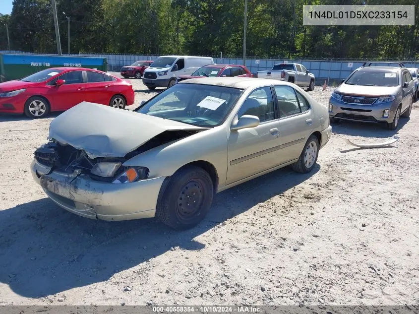 1999 Nissan Altima Gle/Gxe/Se/Se-L/Xe VIN: 1N4DL01D5XC233154 Lot: 40558354