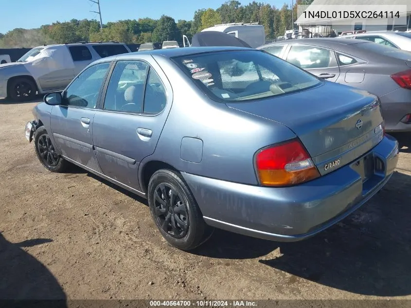 1999 Nissan Altima Gle/Gxe/Se/Se-L/Xe VIN: 1N4DL01D5XC264114 Lot: 40564700