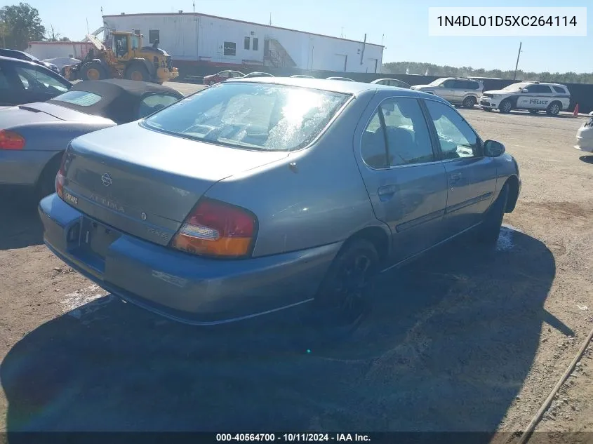 1999 Nissan Altima Gle/Gxe/Se/Se-L/Xe VIN: 1N4DL01D5XC264114 Lot: 40564700