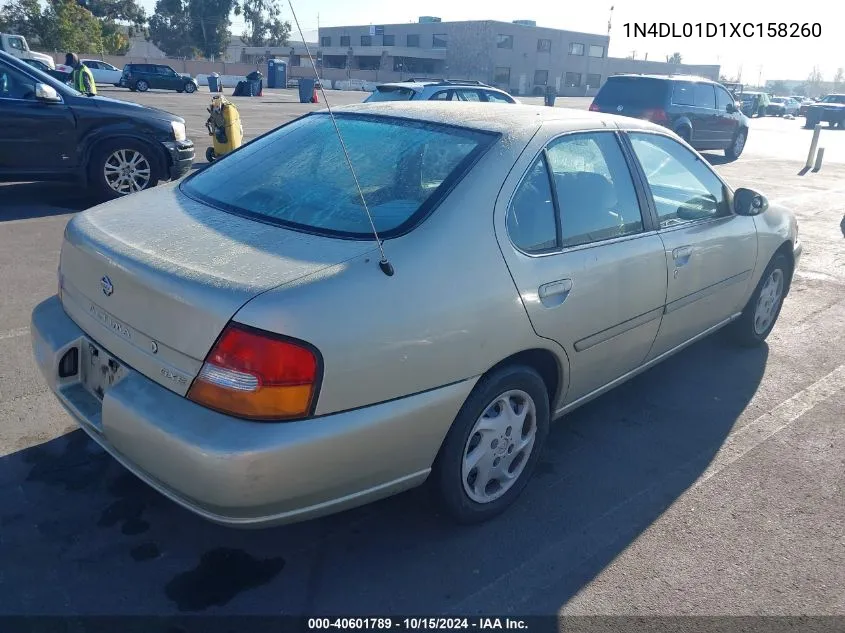 1999 Nissan Altima Gle/Gxe/Se/Se-L/Xe VIN: 1N4DL01D1XC158260 Lot: 40601789