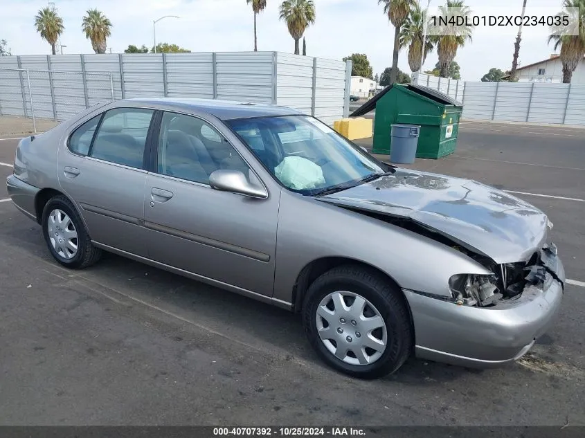 1999 Nissan Altima Gle/Gxe/Se/Se-L/Xe VIN: 1N4DL01D2XC234035 Lot: 40707392