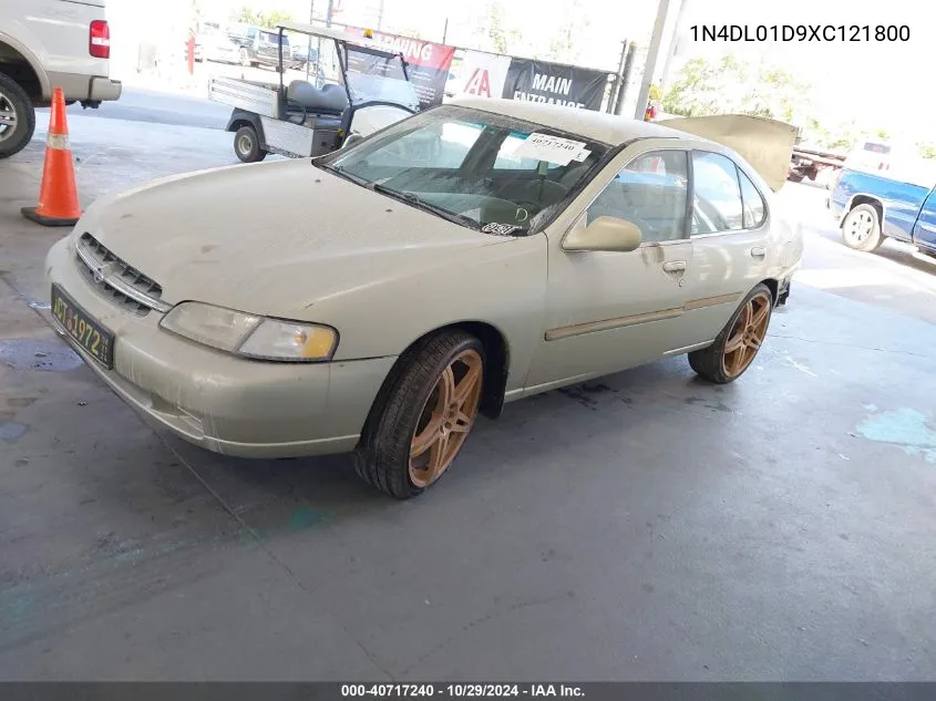 1999 Nissan Altima Gle/Gxe/Se/Se-L/Xe VIN: 1N4DL01D9XC121800 Lot: 40717240