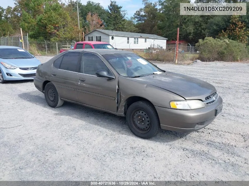 1999 Nissan Altima Gle/Gxe/Se/Se-L/Xe VIN: 1N4DL01D5XC209209 Lot: 40721636