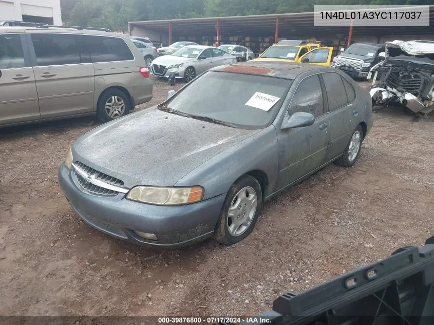 1N4DL01A3YC117037 2000 Nissan Altima Gle/Gxe/Se