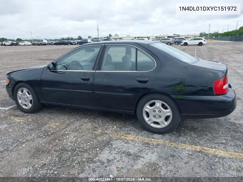 2000 Nissan Altima Xe/Gxe/Se/Gle VIN: 1N4DL01DXYC151972 Lot: 40523461