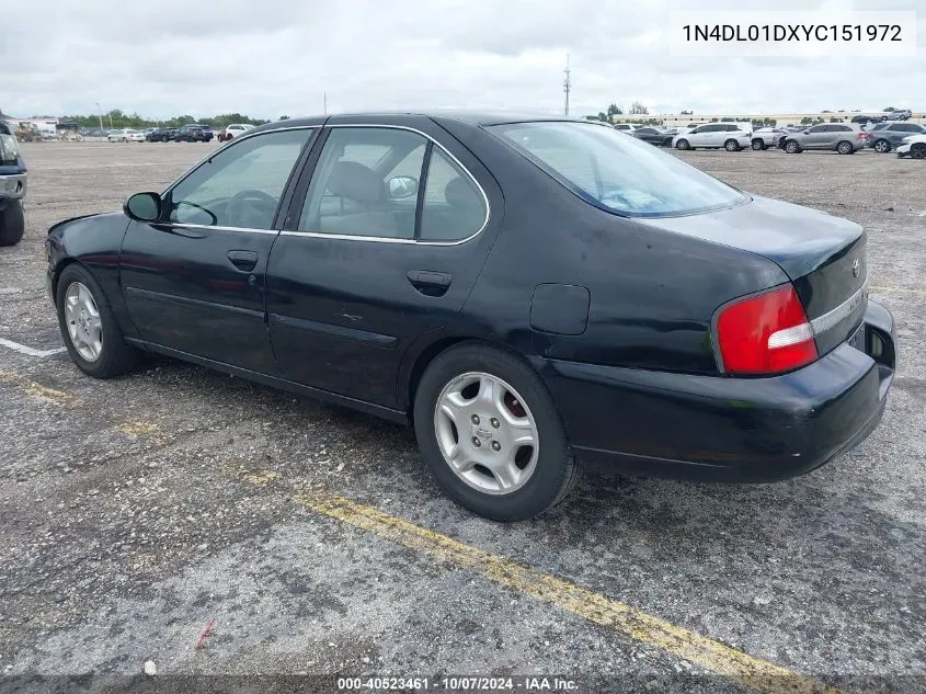 2000 Nissan Altima Xe/Gxe/Se/Gle VIN: 1N4DL01DXYC151972 Lot: 40523461