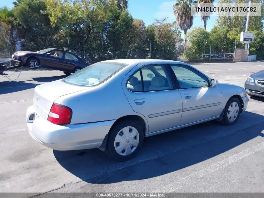 2000 Nissan Altima Gle/Gxe/Se VIN: 1N4DL01A6YC176082 Lot: 40573277