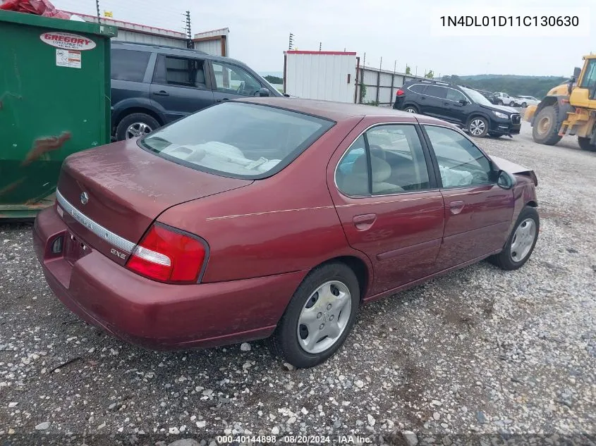 2001 Nissan Altima VIN: 1N4DL01D11C130630 Lot: 40144898