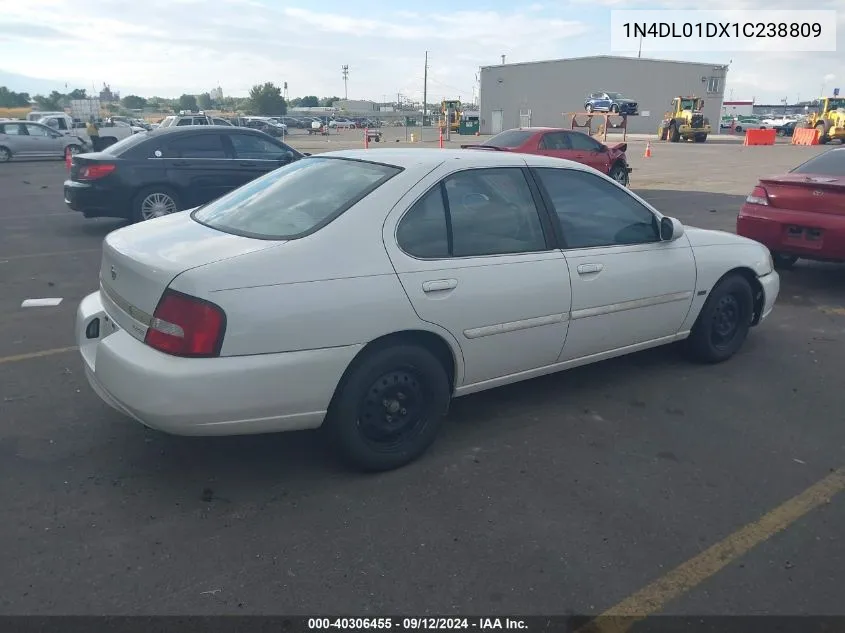 2001 Nissan Altima Xe/Gxe/Se VIN: 1N4DL01DX1C238809 Lot: 40306455