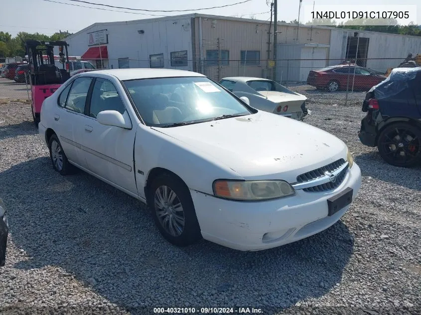 2001 Nissan Altima Gxe VIN: 1N4DL01D91C107905 Lot: 40321010