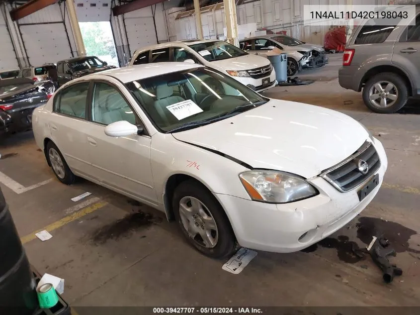 2002 Nissan Altima 2.5 S VIN: 1N4AL11D42C198043 Lot: 39427707