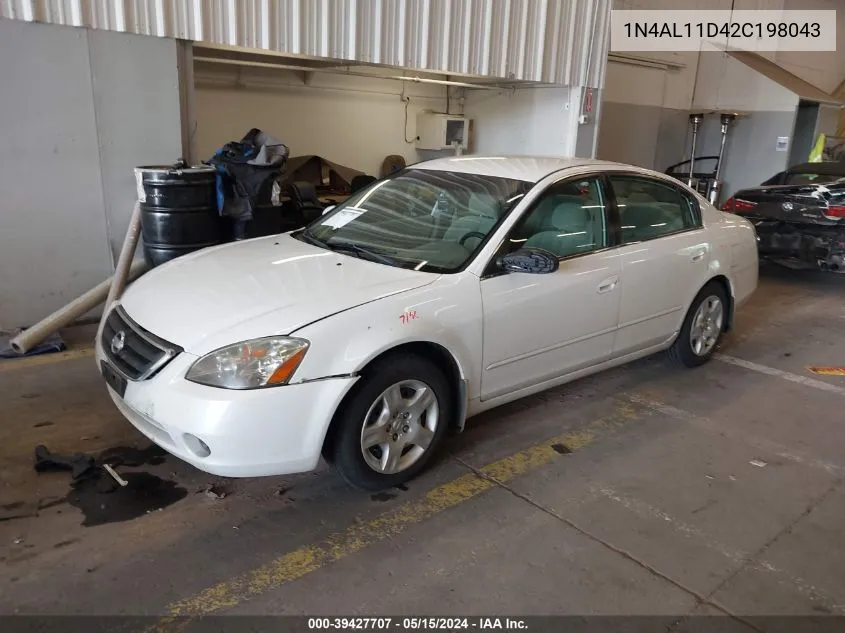 2002 Nissan Altima 2.5 S VIN: 1N4AL11D42C198043 Lot: 39427707