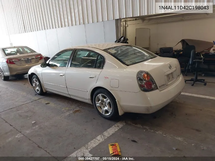 2002 Nissan Altima 2.5 S VIN: 1N4AL11D42C198043 Lot: 39427707