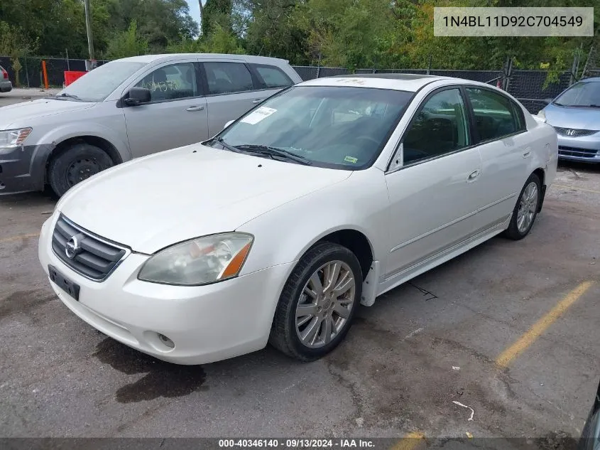 2002 Nissan Altima 3.5 Se VIN: 1N4BL11D92C704549 Lot: 40346140