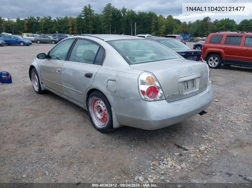 2002 Nissan Altima 2.5 S VIN: 1N4AL11D42C121477 Lot: 40363812