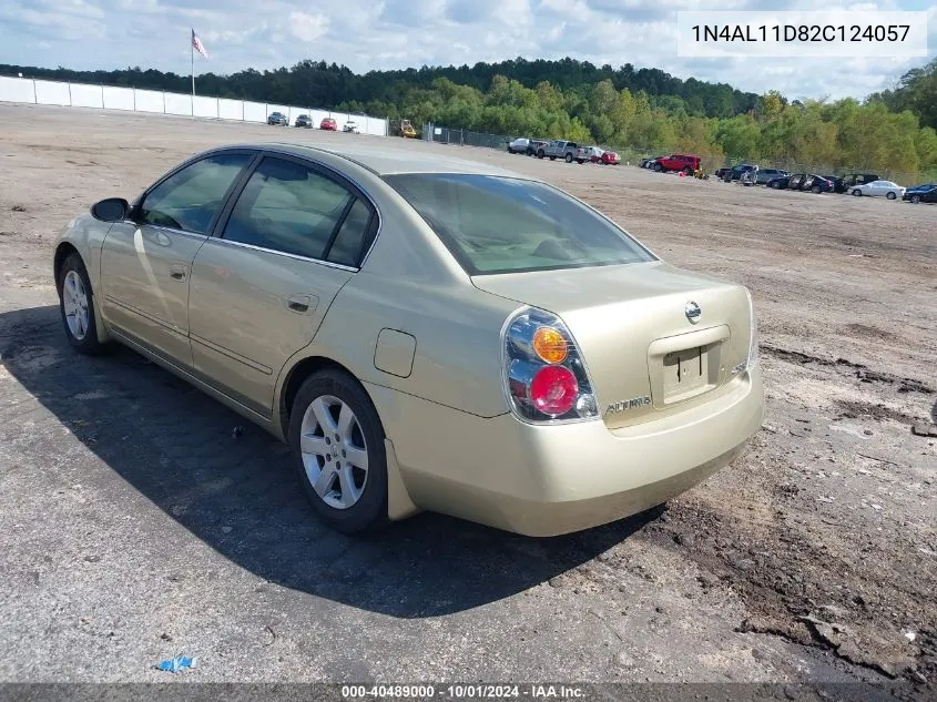 2002 Nissan Altima S/Sl VIN: 1N4AL11D82C124057 Lot: 40489000