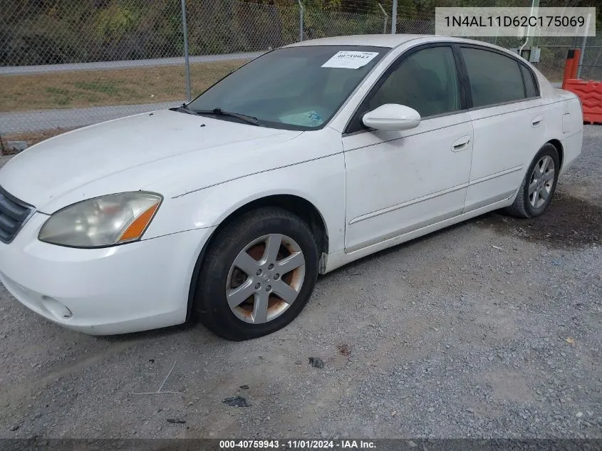 2002 Nissan Altima 2.5 S VIN: 1N4AL11D62C175069 Lot: 40759943