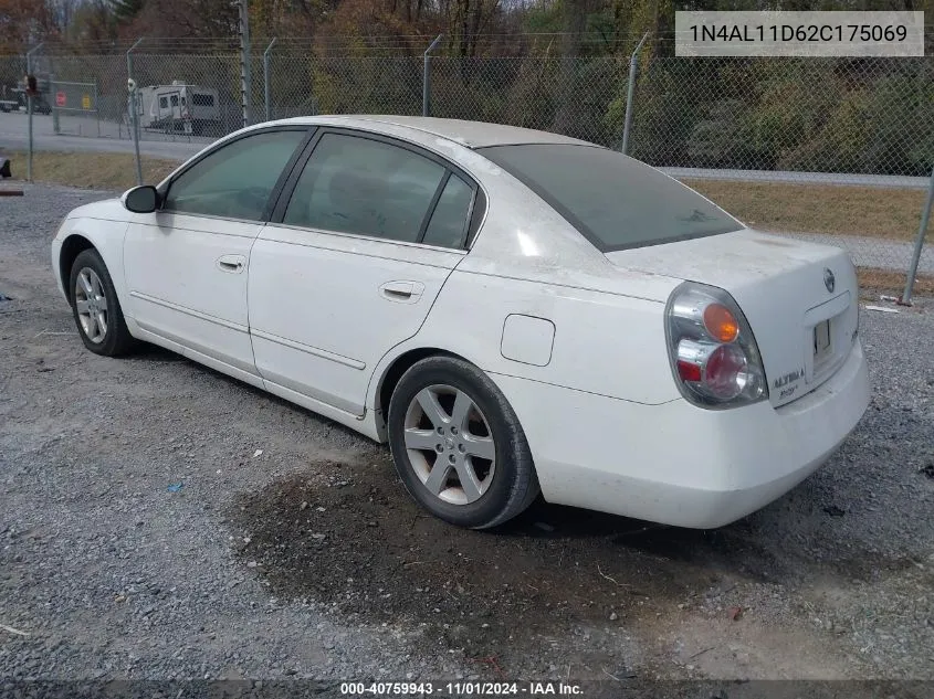 2002 Nissan Altima 2.5 S VIN: 1N4AL11D62C175069 Lot: 40759943