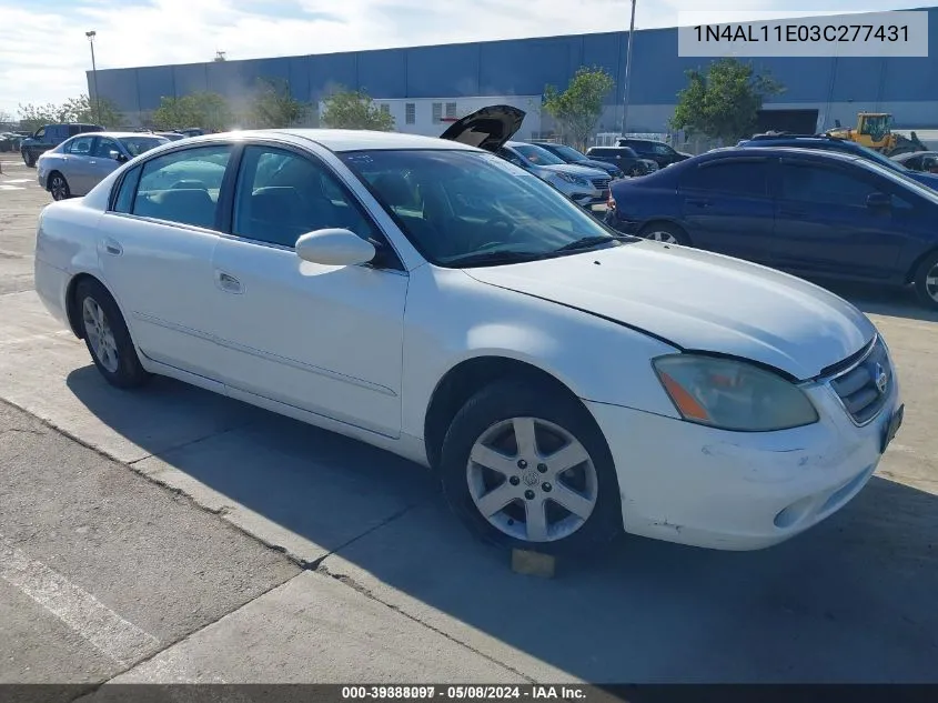 2003 Nissan Altima S VIN: 1N4AL11E03C277431 Lot: 39388097