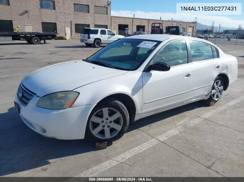 2003 Nissan Altima S VIN: 1N4AL11E03C277431 Lot: 39388097