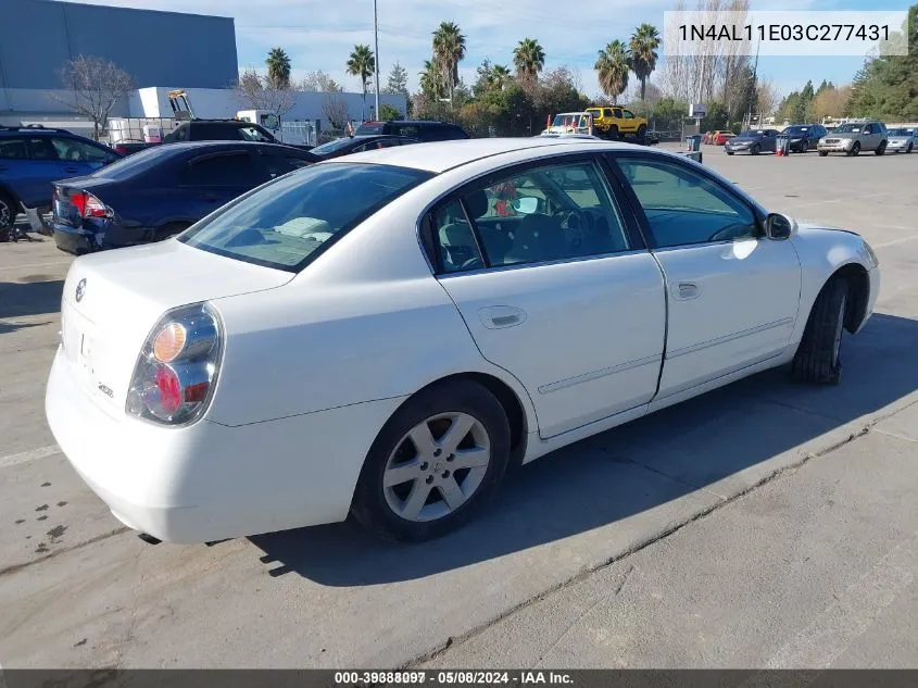 2003 Nissan Altima S VIN: 1N4AL11E03C277431 Lot: 39388097