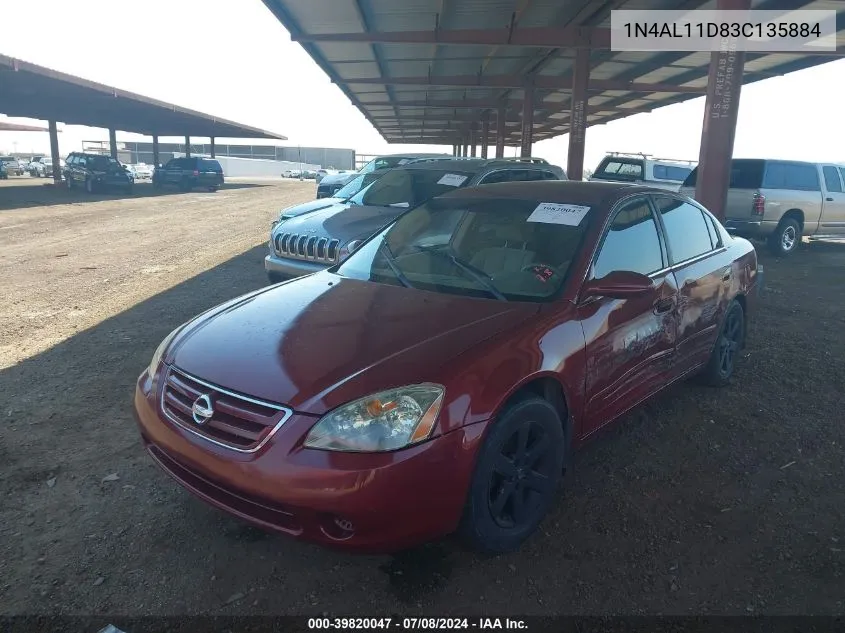 2003 Nissan Altima 2.5 S VIN: 1N4AL11D83C135884 Lot: 39820047