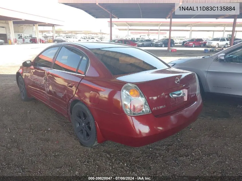 1N4AL11D83C135884 2003 Nissan Altima 2.5 S