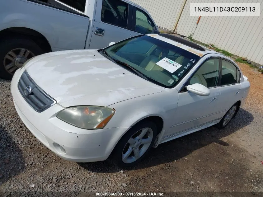 1N4BL11D43C209113 2003 Nissan Altima 3.5 Se