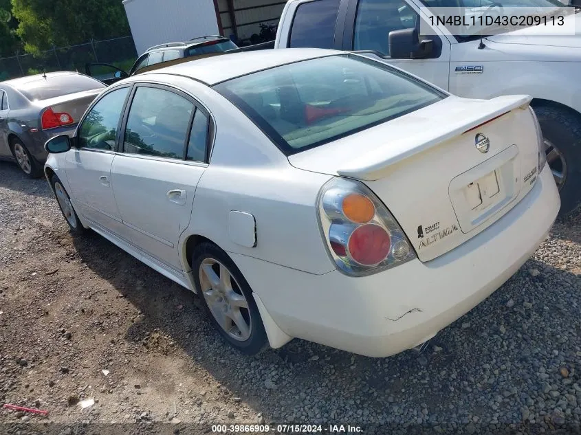 1N4BL11D43C209113 2003 Nissan Altima 3.5 Se