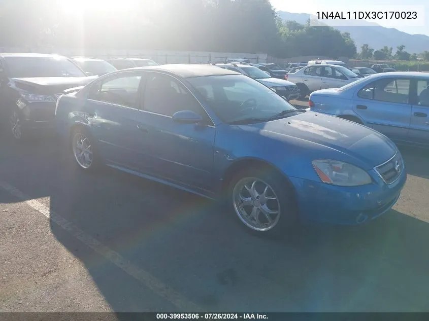 2003 Nissan Altima S/Sl VIN: 1N4AL11DX3C170023 Lot: 39953506