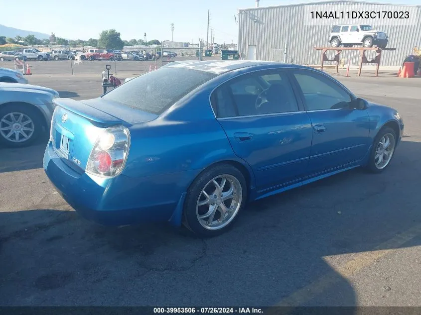 2003 Nissan Altima S/Sl VIN: 1N4AL11DX3C170023 Lot: 39953506