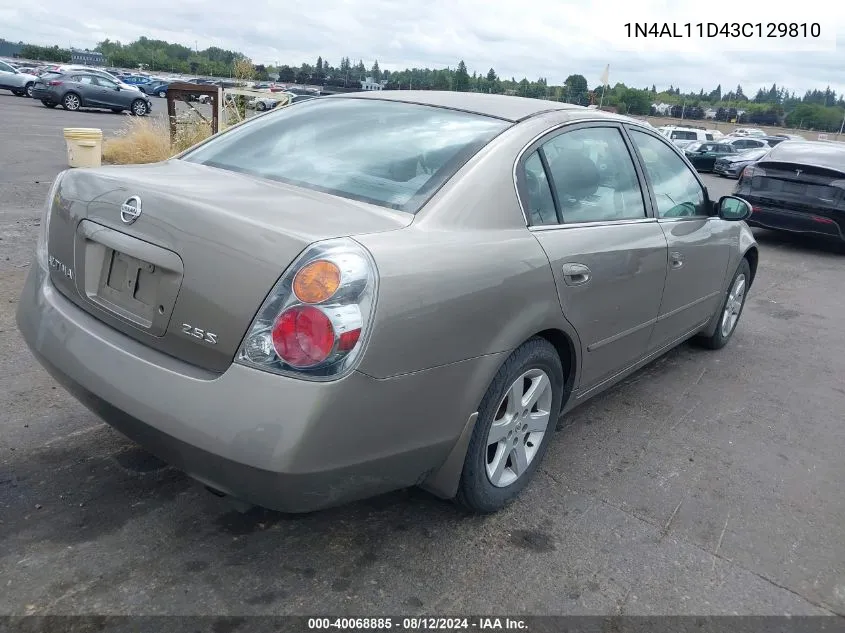 1N4AL11D43C129810 2003 Nissan Altima 2.5 S