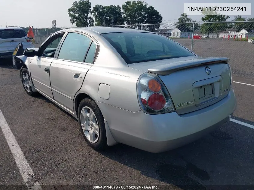 2003 Nissan Altima 2.5 S VIN: 1N4AL11D23C254241 Lot: 40114679