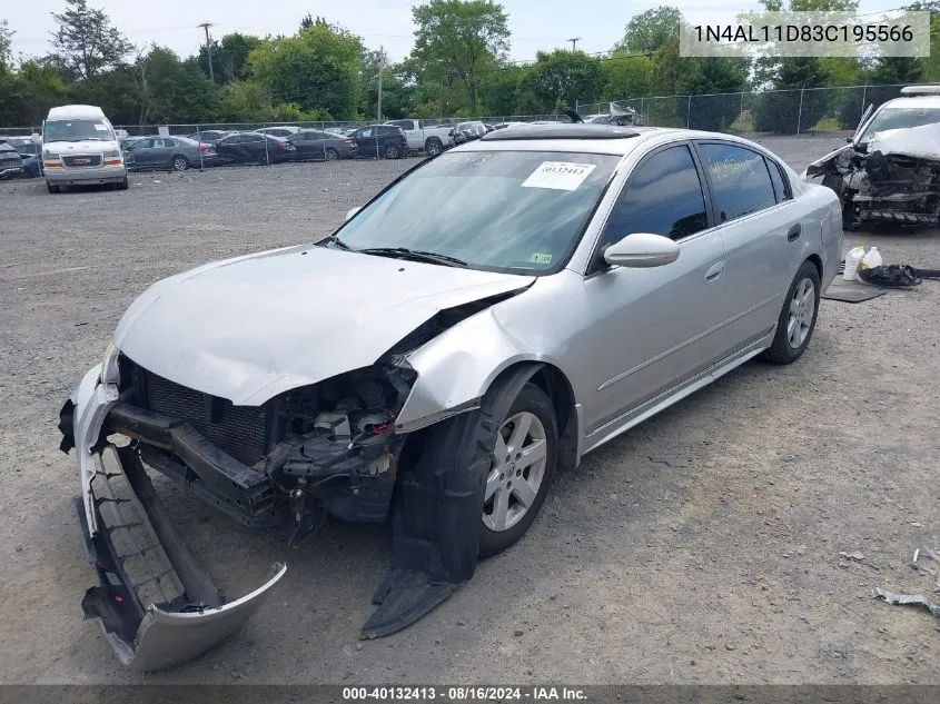 2003 Nissan Altima S/Sl VIN: 1N4AL11D83C195566 Lot: 40132413