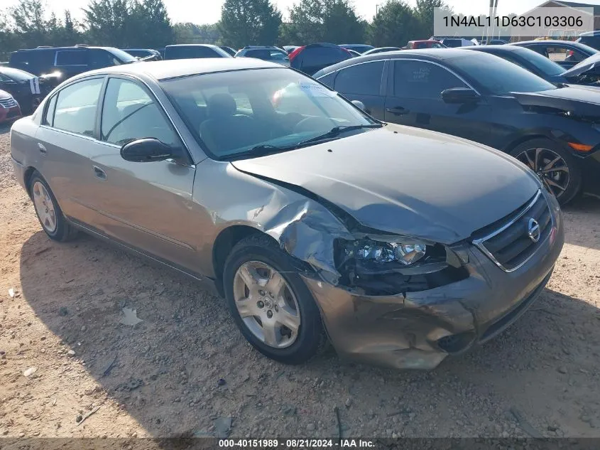 2003 Nissan Altima S/Sl VIN: 1N4AL11D63C103306 Lot: 40151989