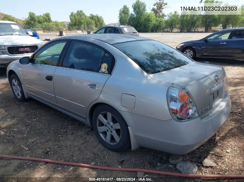 2003 Nissan Altima 2.5 S VIN: 1N4AL11D23C202303 Lot: 40181417