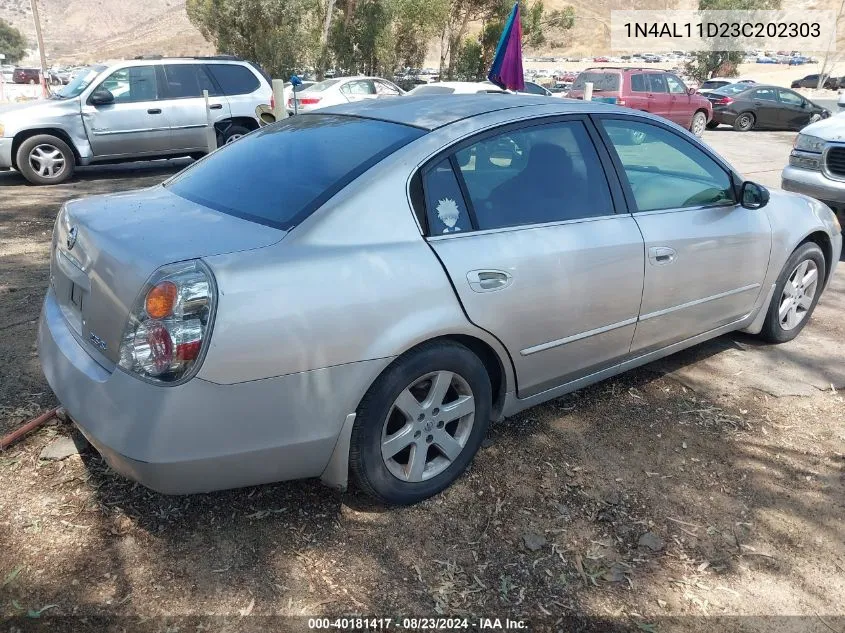 2003 Nissan Altima 2.5 S VIN: 1N4AL11D23C202303 Lot: 40181417